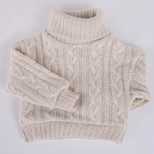 [SDB]Twisted turtle-neck knit(Oatmeal)