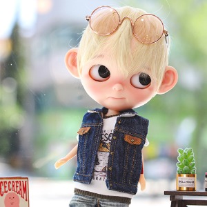 Blythe Washing Vest Denim Jacket - Blue