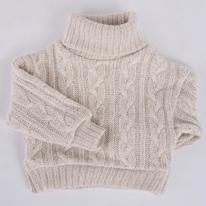 [SDG]Twisted turtle-neck knit(Oatmeal)