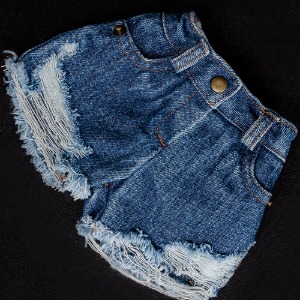 (Pre-Order) [SDG]Wide washing hot pants(Blue jean)