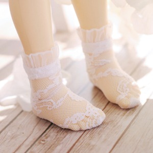 [MSD]Ankle socks(Lace White)