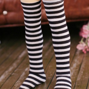 [MSD]Knee socks(Stripe black)