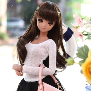 SD13 GIRL &amp; Smart Doll Simple Basic Knit T - White