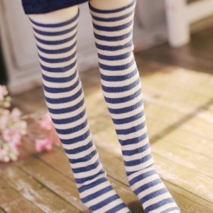 [MSD]Knee socks(Stripe blue)