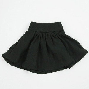 [MSD]Flare mini skirt(Black)