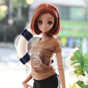 SD13 GIRL &amp; Smart Doll Adventure T-shirt - Brown