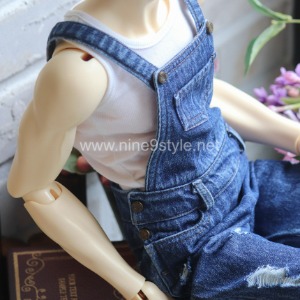 [SDB]Wide long overalls(Blue jean)