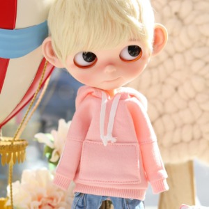 Blythe Two-Line Hooded T - Pink