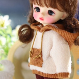 16CM Cotton Candy Hooded - Beige