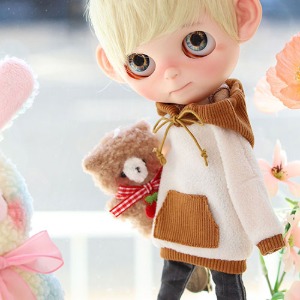 Blythe Cotton Candy Hooded - Beige