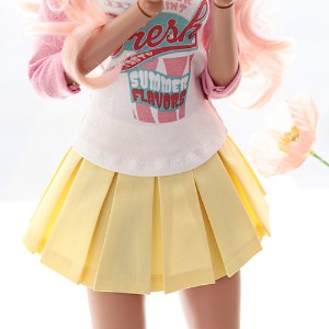 SD13 GIRL &amp; Smart Doll Basic Pleated skirt - Yellow