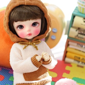 Little.Cotton Candy Hooded - Beige