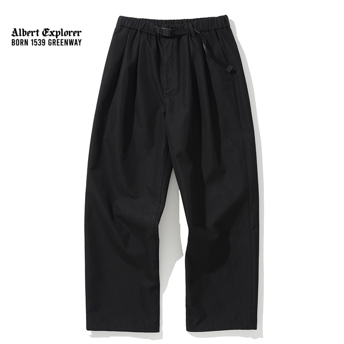 Uniform Bridge AE two tuck strap banding pants black