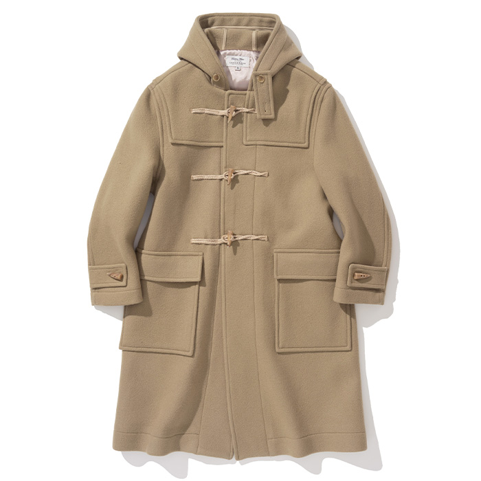 Uniform Bridge wool duffle coat beige
