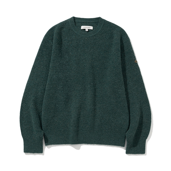 Uniform Bridge alpaca crew neck knit teal green