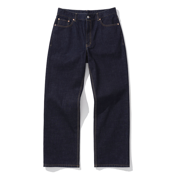Uniform Bridge 002 straight denim pants 12.5oz one washed