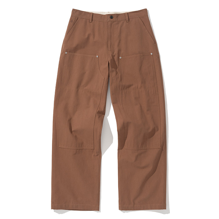 Uniform Bridge double knee cotton pants brick