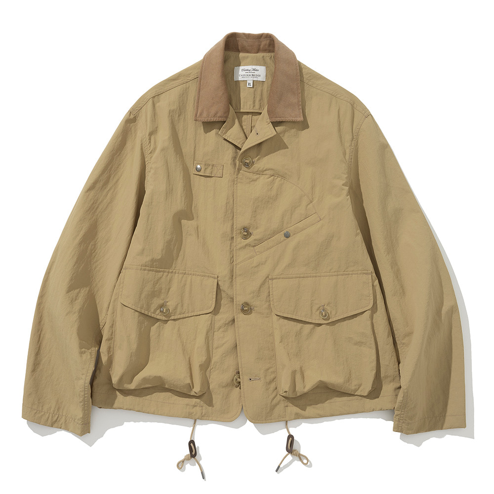 Uniform Bridge button short jacket beige