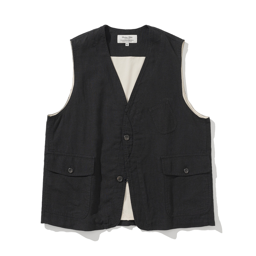 Uniform Bridge linen hunting vest black