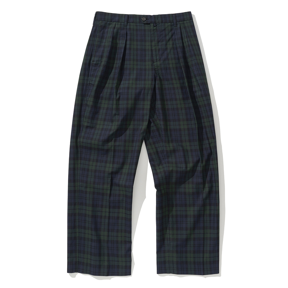 Uniform Bridge two tuck slacks blackwatch