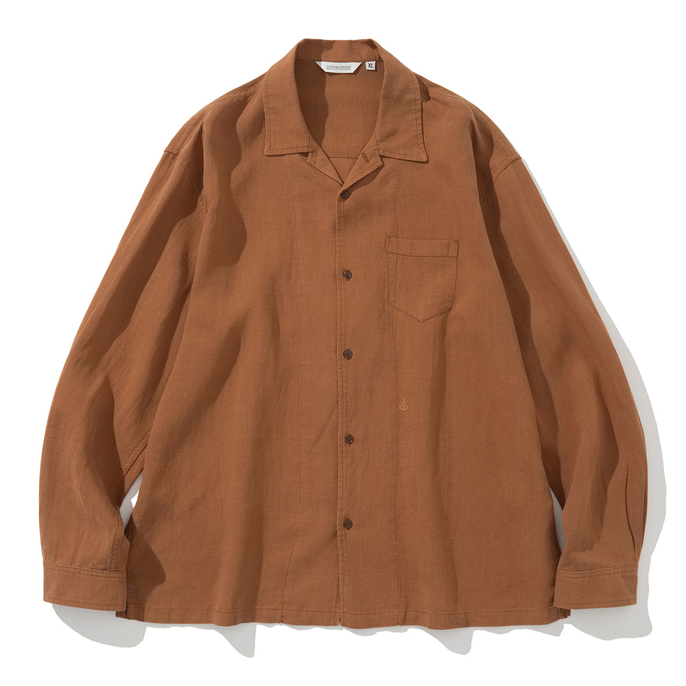 Uniform Bridge vintage linen pocket shirt