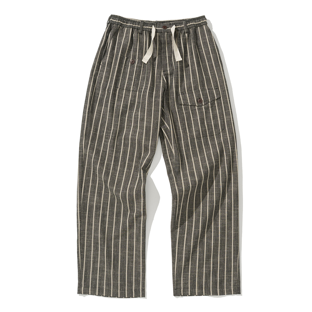 Uniform Bridge stripe resort pants black