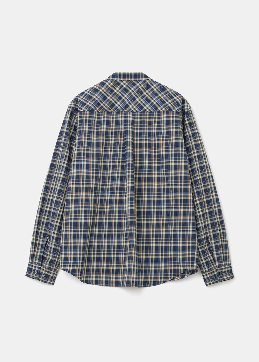 Uniform Bridge plaid check pocket shirt