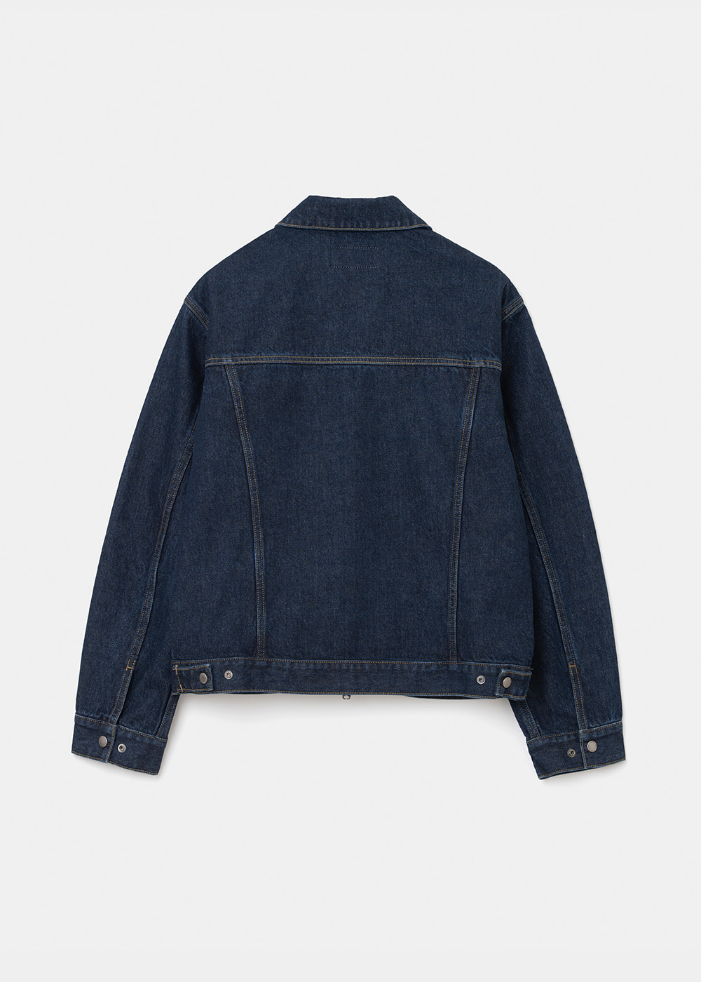 Uniform Bridge zip-up denim work jacket 13oz one washed