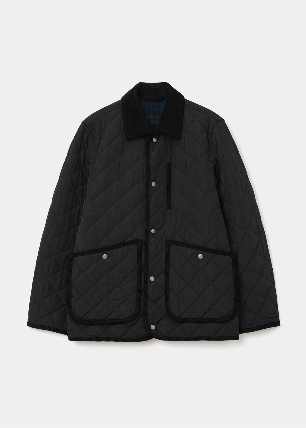 Uniform Bridge quilted hunting jacket black