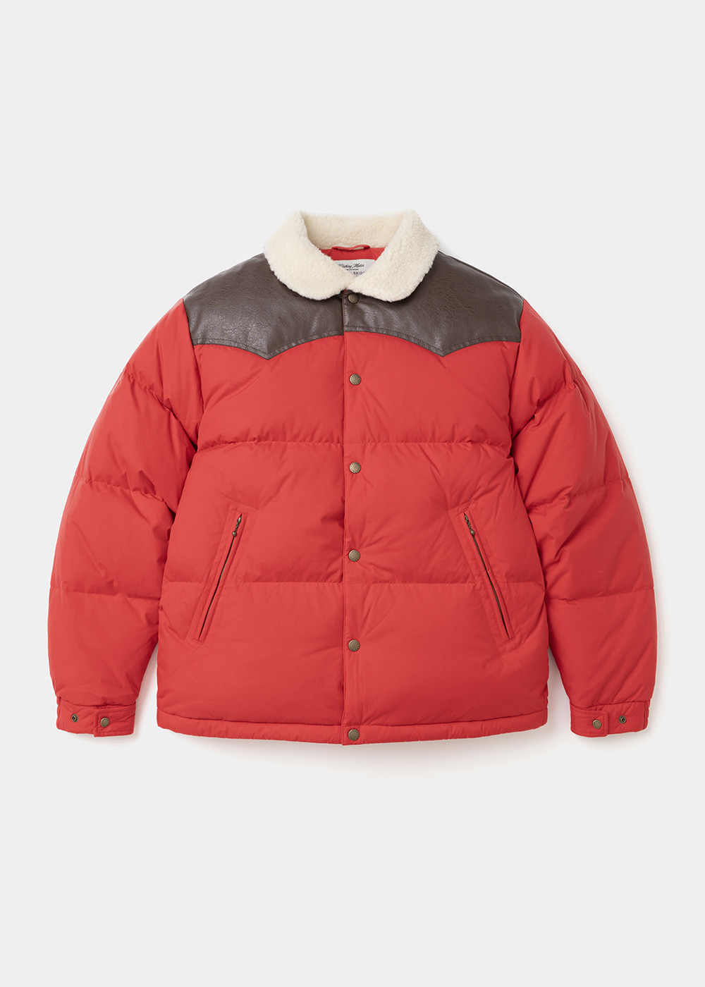 Uniform Bridge shearling western down jacket red