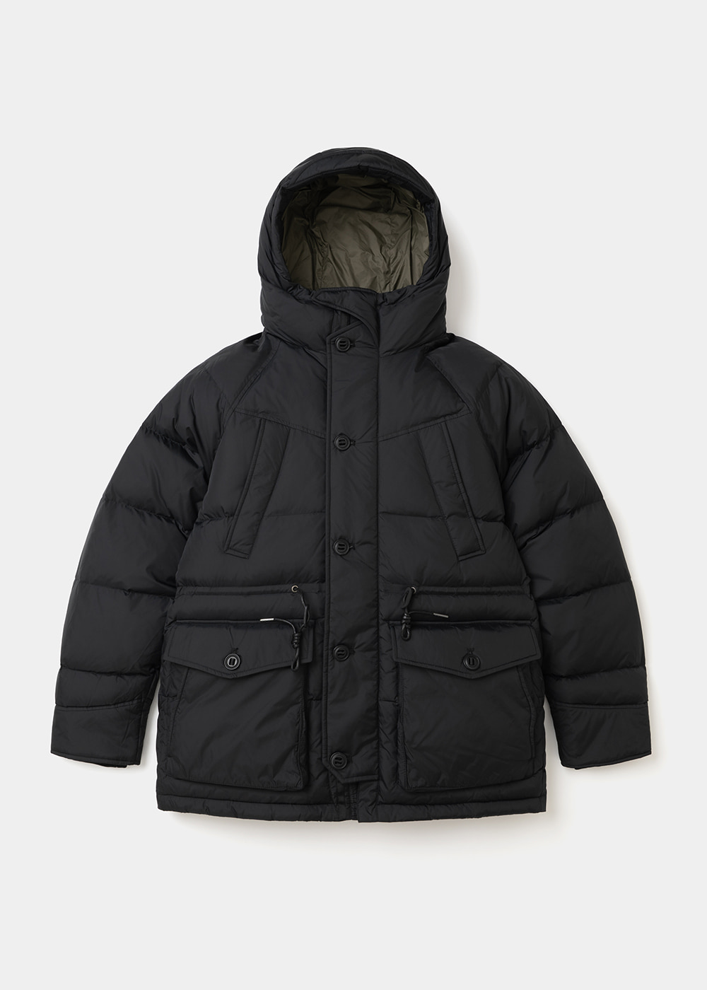 Uniform Bridge shelter loft down parka black