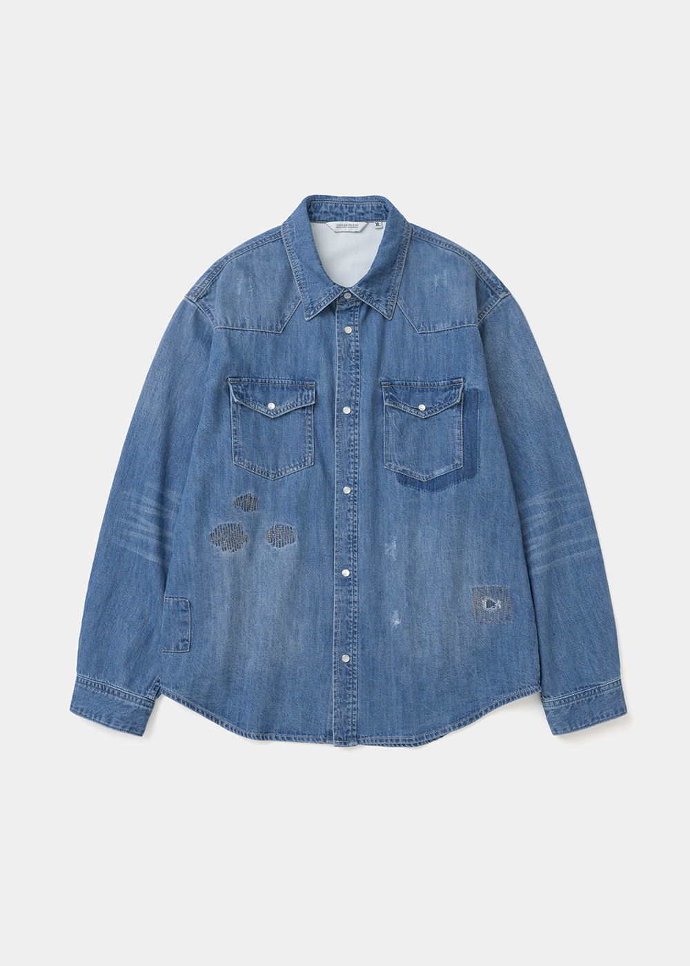 Uniform Bridge patch work western denim shirt
