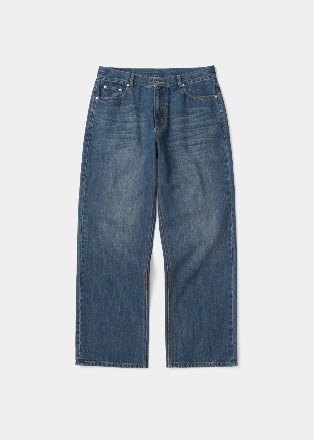Uniform Bridge 002 regular denim pants 11.5oz indigo blue