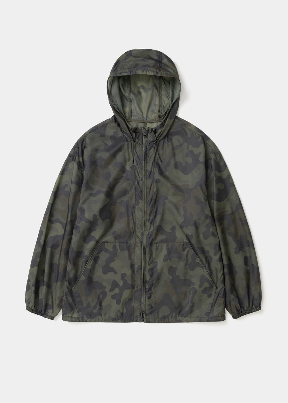 Uniform Bridge sheer hooded jacket camo