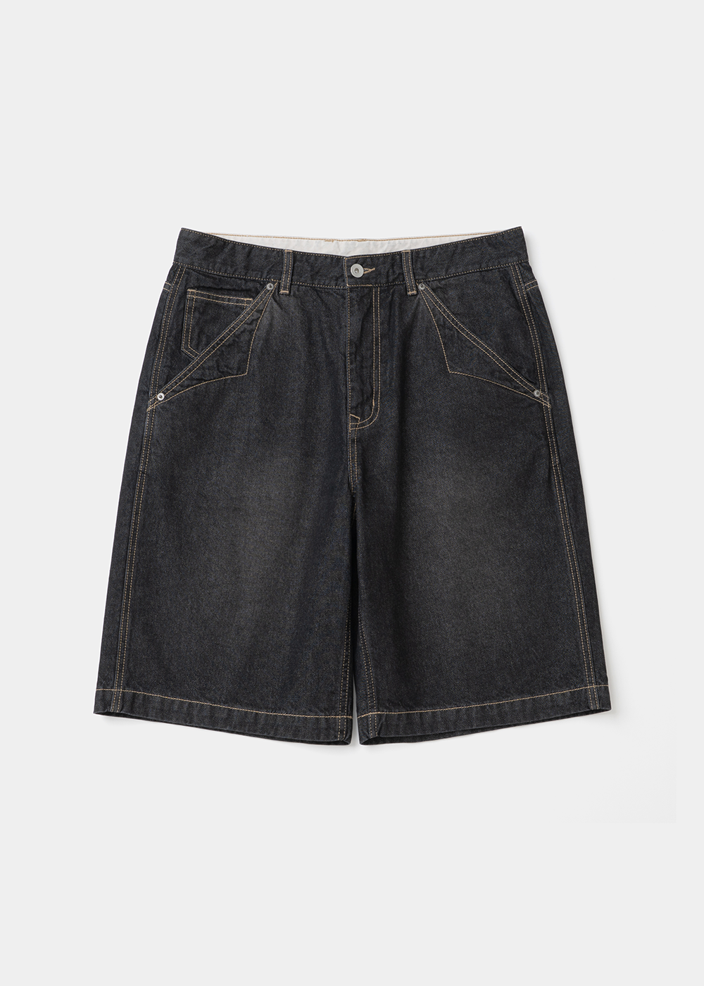 Uniform Bridge work denim shorts black