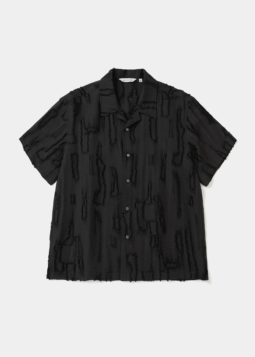 Uniform Bridge pattern jacquard s/s shirt