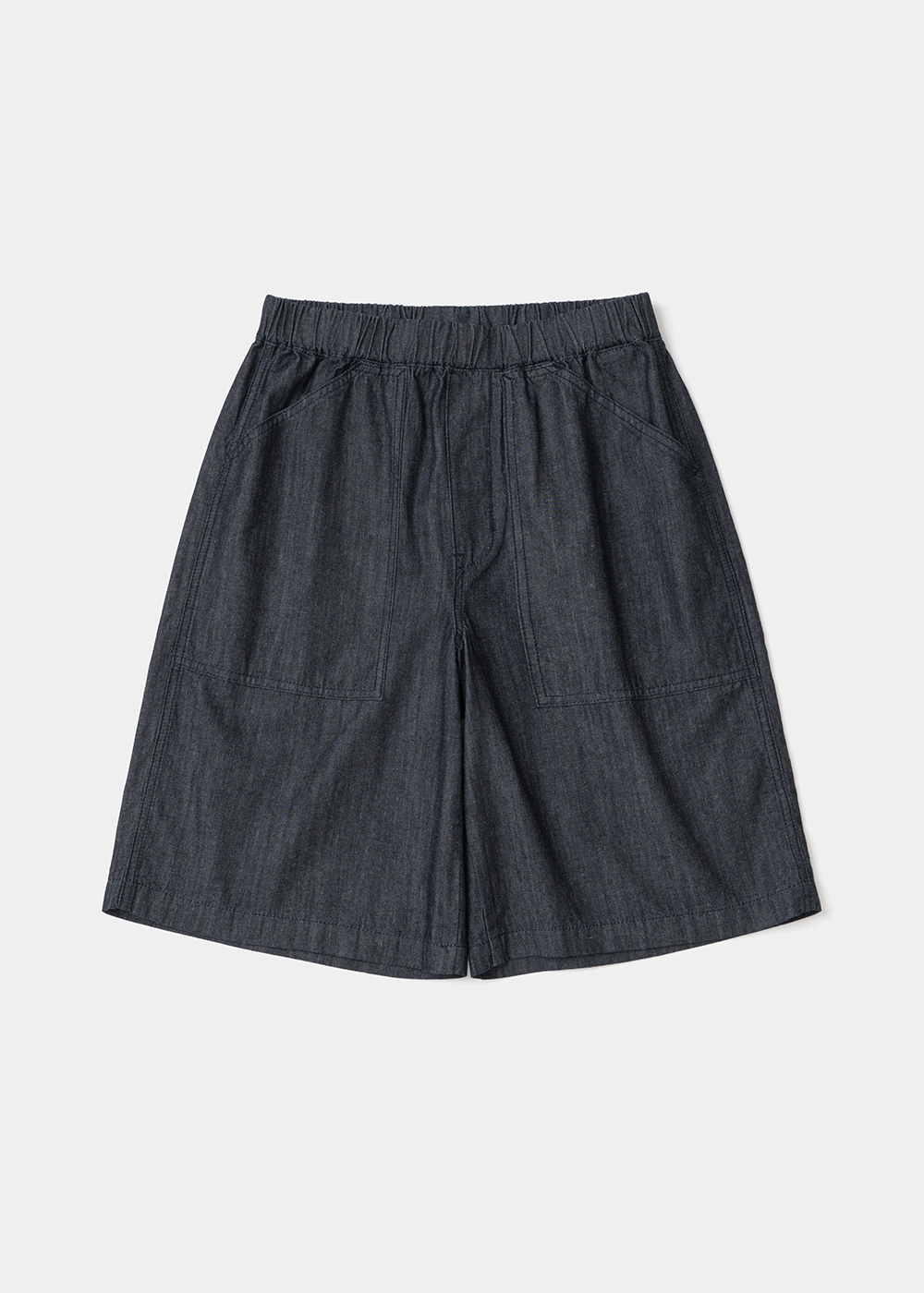 Uniform Bridge banding denim shorts rinsed