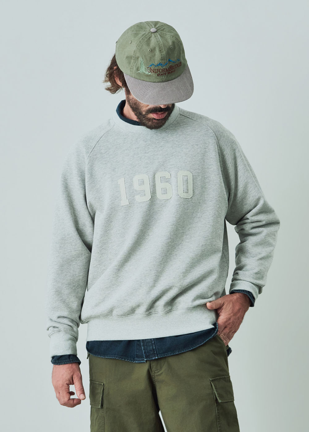 1960 slub sweatshirt 8% melange