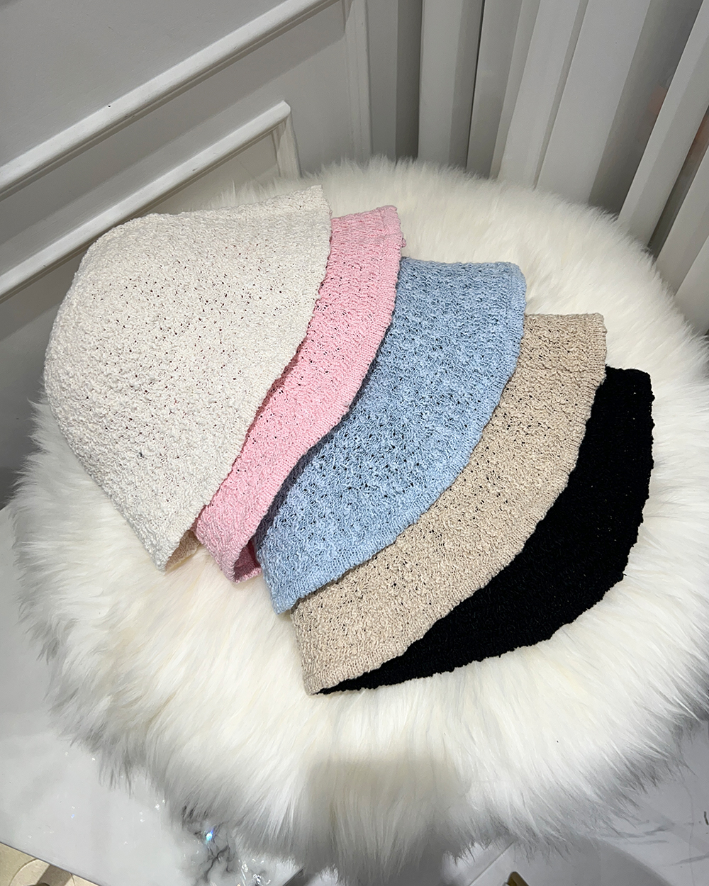 [Summer Material/Soft] Candy Bookle Bucket Hat - [5 colors]