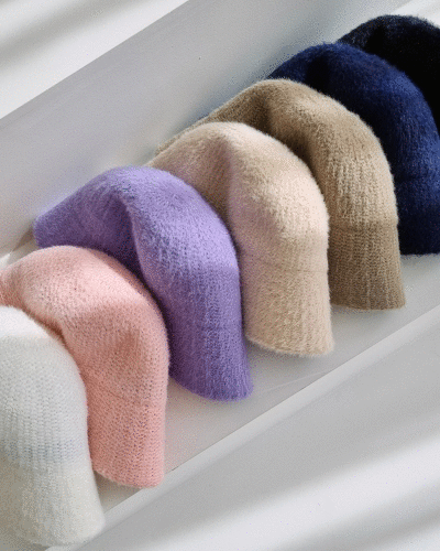 Angora Polar Bucket Hat - [ 7color ]