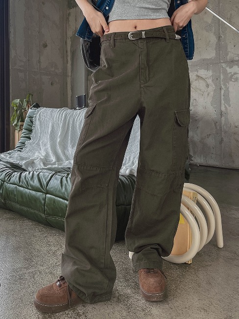 【U LAN】P.O. Straight Cargo Cotton Pants P.O. straight cargo cotton pants - U LAN