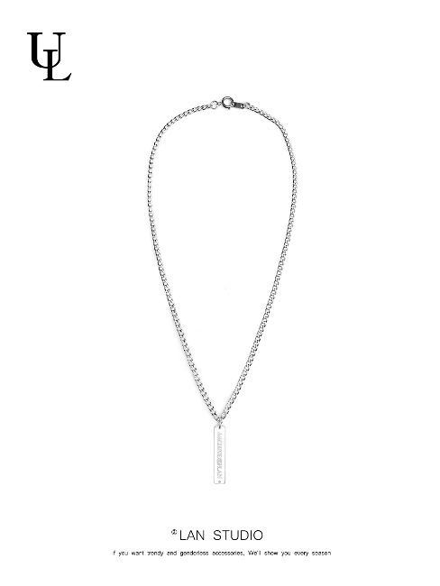 [LAN ARCHIVE] Simple square bar necklace