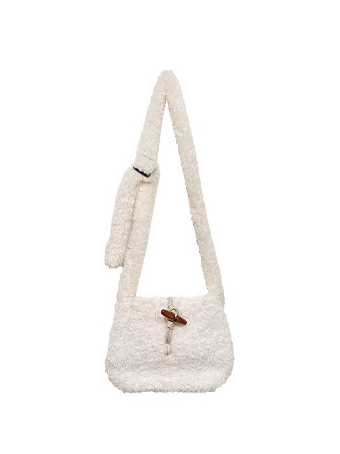 wool toggle cross bag