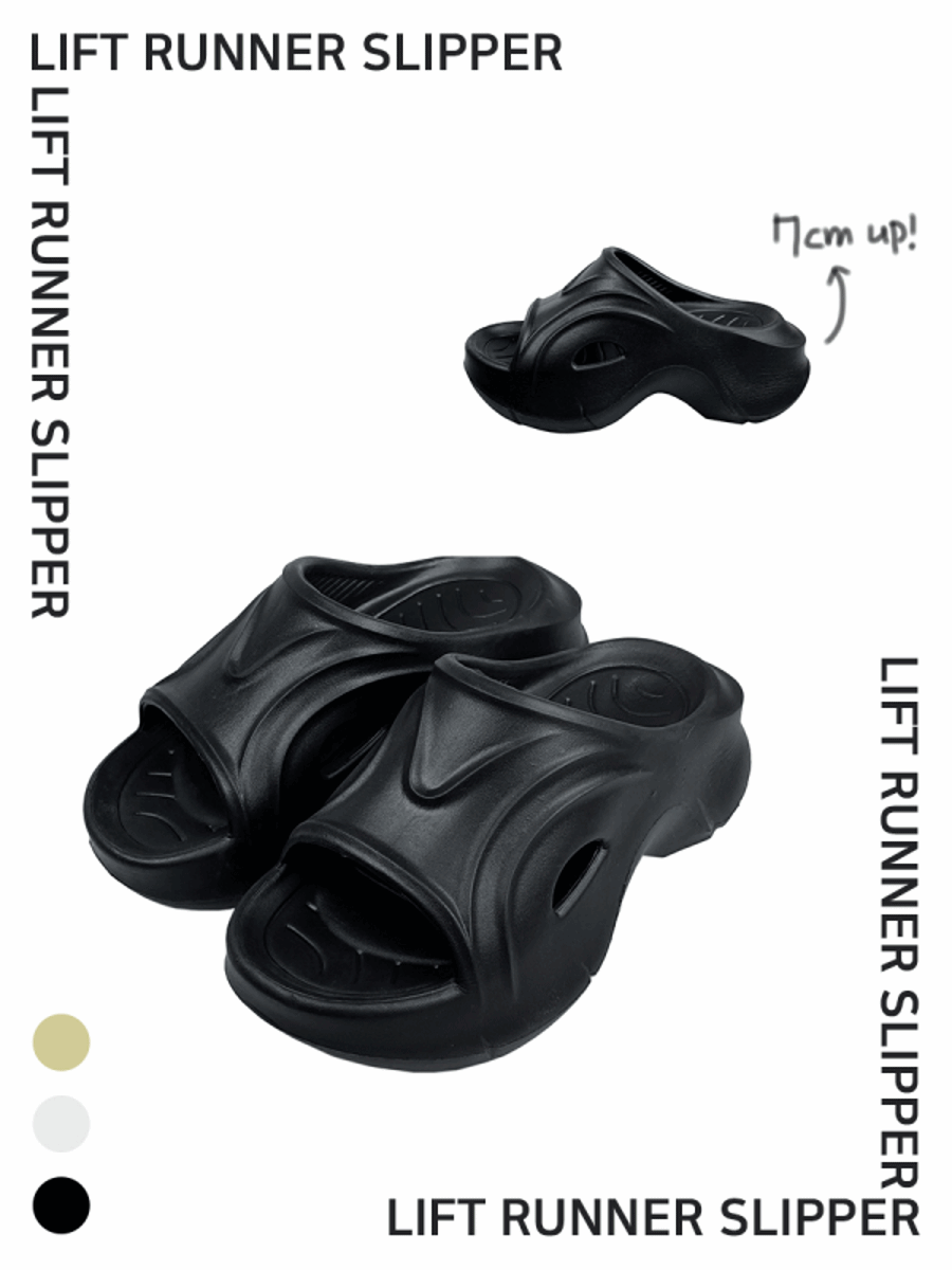 (+7 cm) Lift runner slippers
