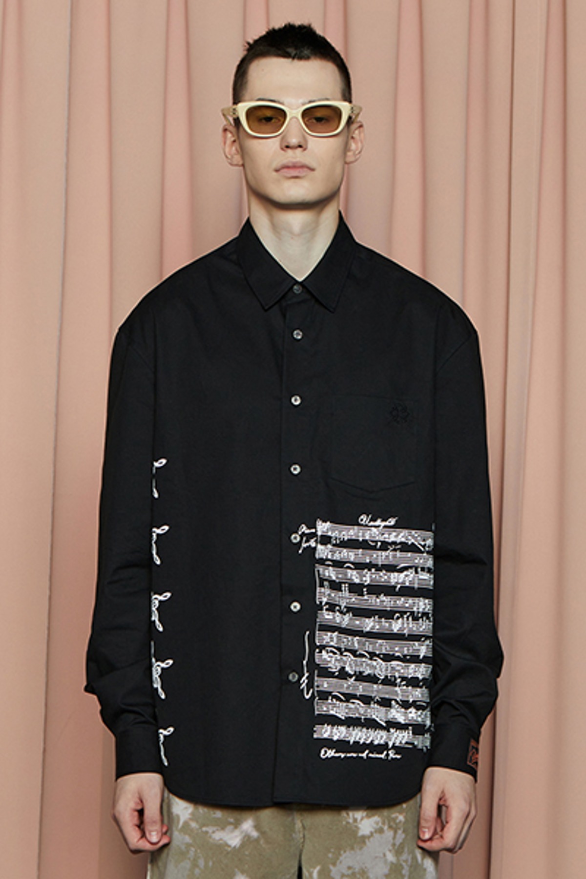 SHEET MUSIC SHIRT / BLACK