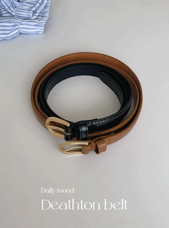 데스튼 belt (2 color), 소가죽  100%