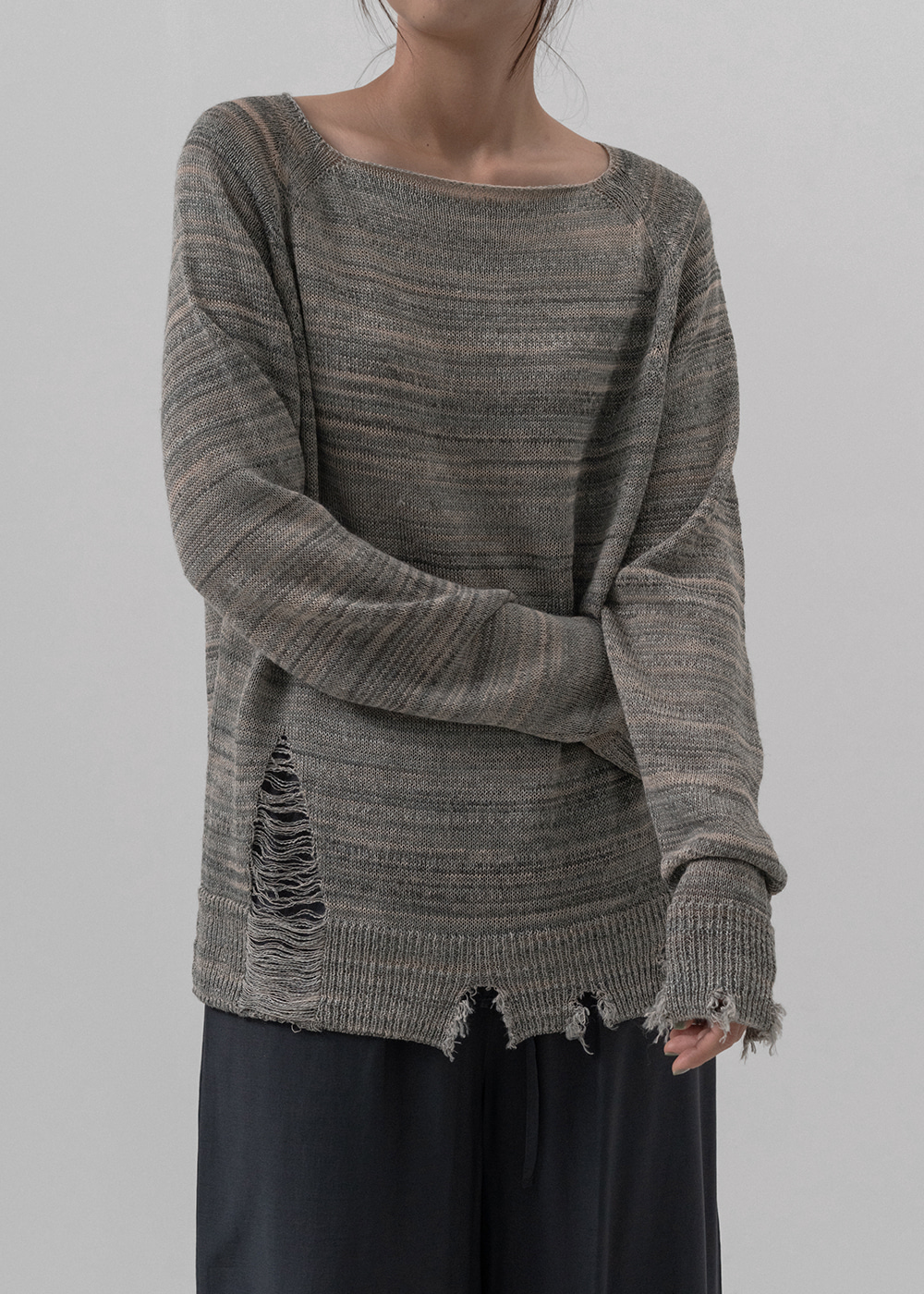 [ETER] Vintage round knitwear
