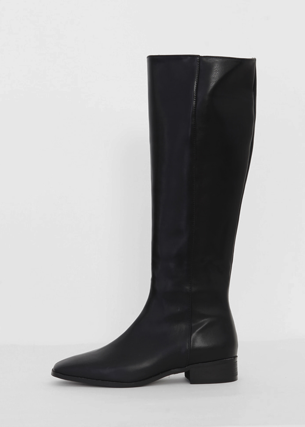 Basic leather long boots