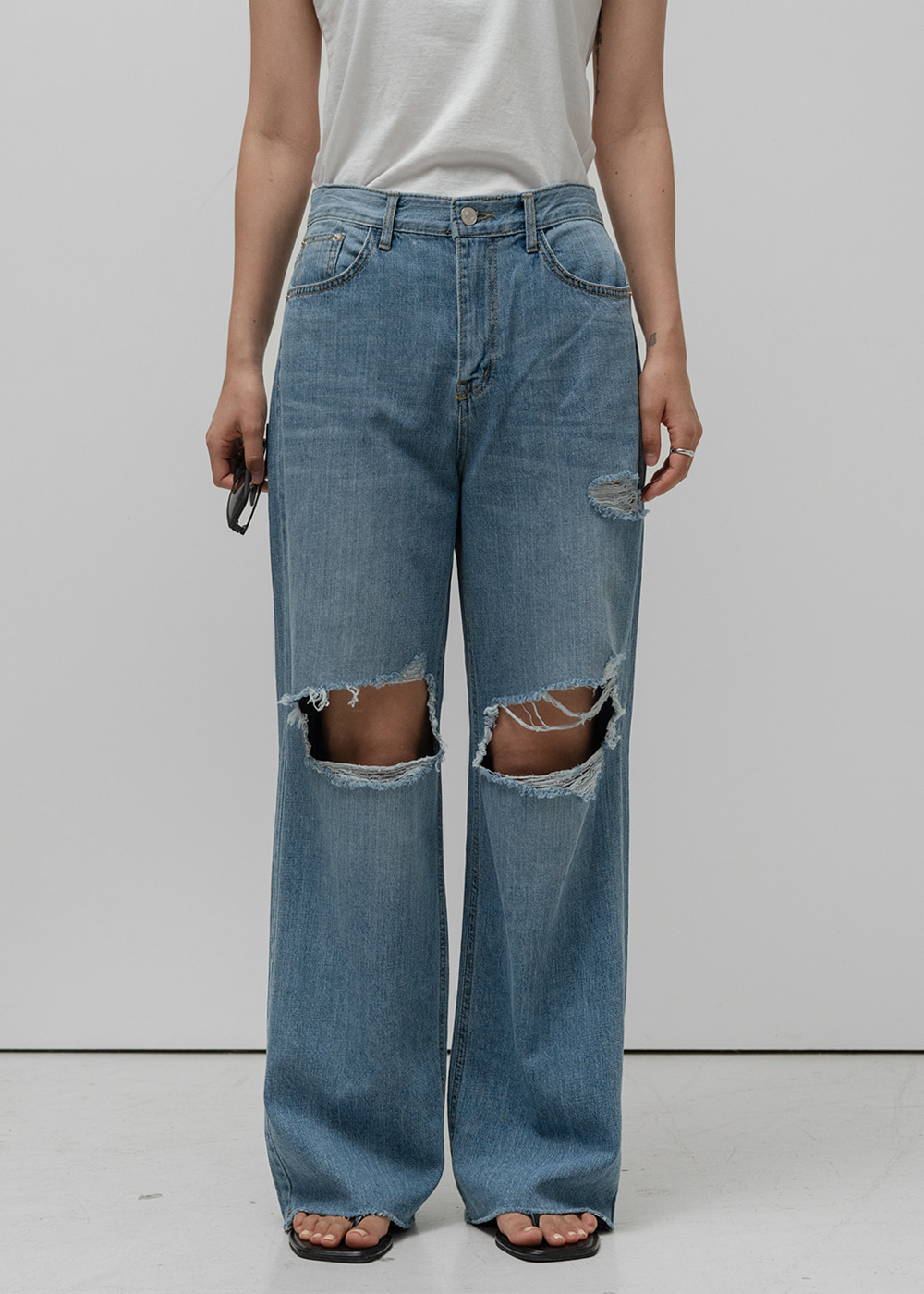 [RENEWAL] Destroyed jeans (S,M,L)