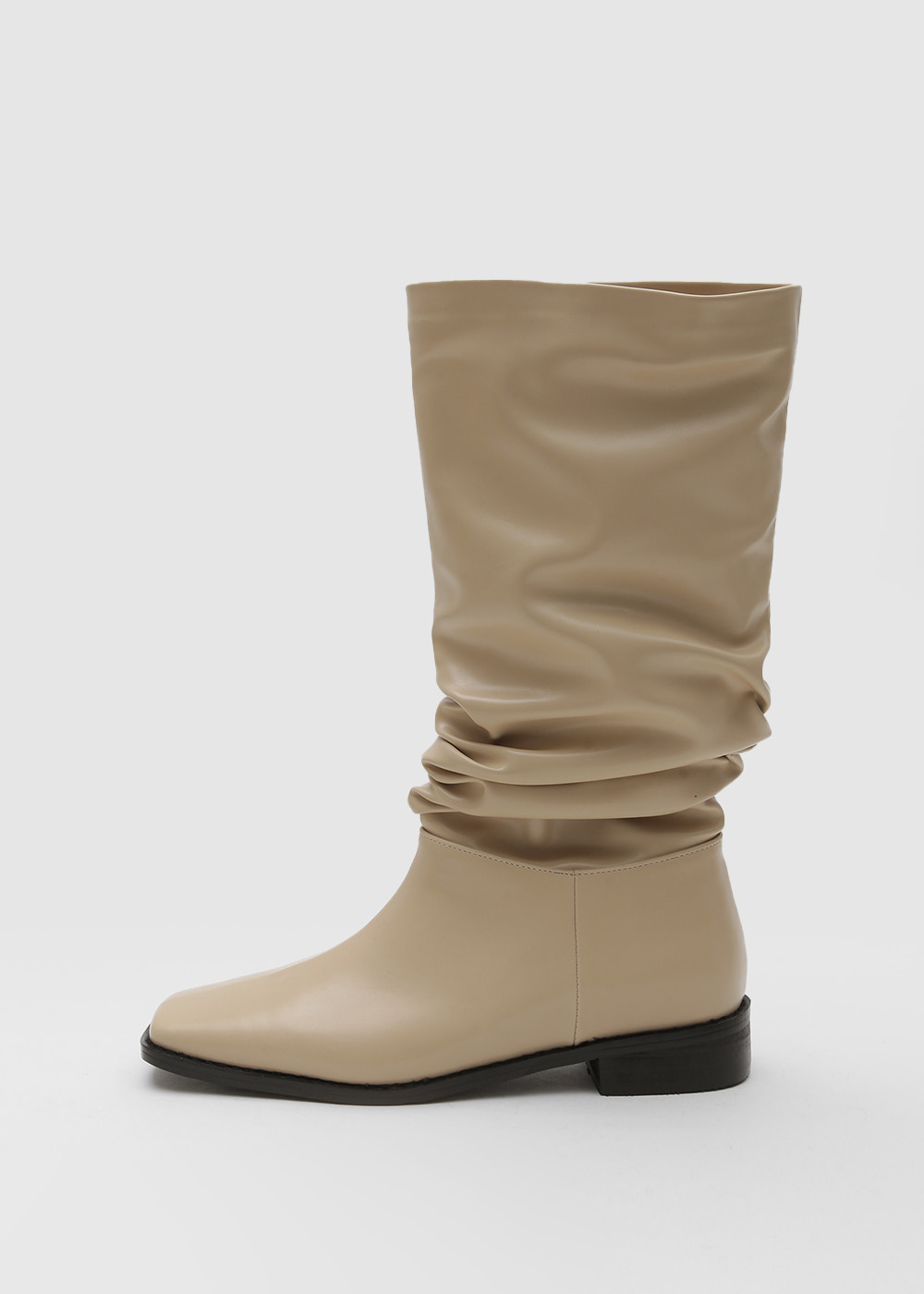 Square Middle Wrinkle Boots